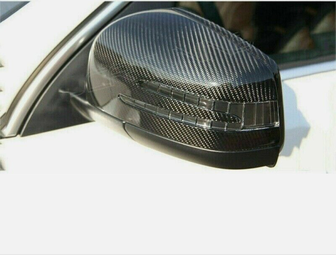 Carbon Fiber Mirror Cap  Mercedes W204 W212 W221